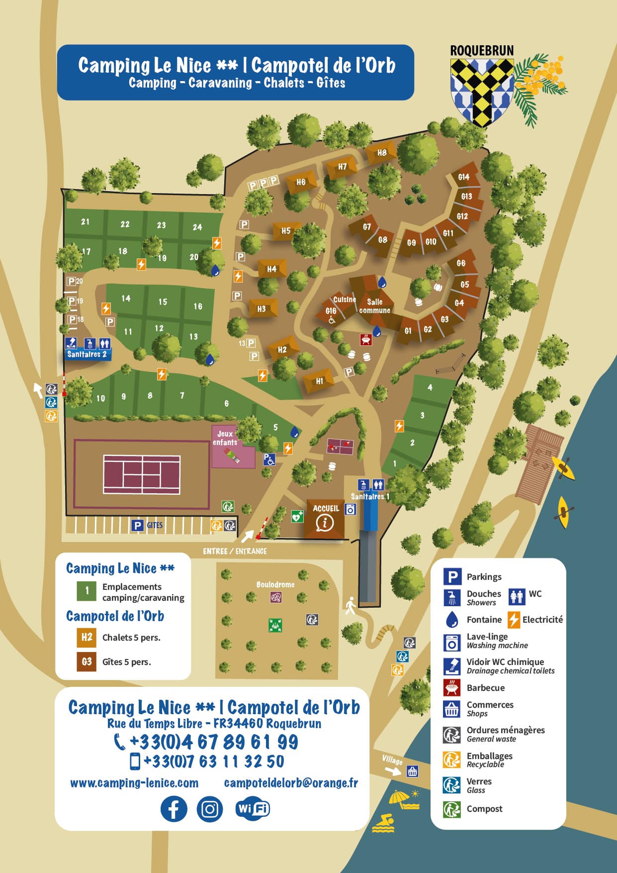 CAMPING LE NICE CAMPOTEL DE L'ORB